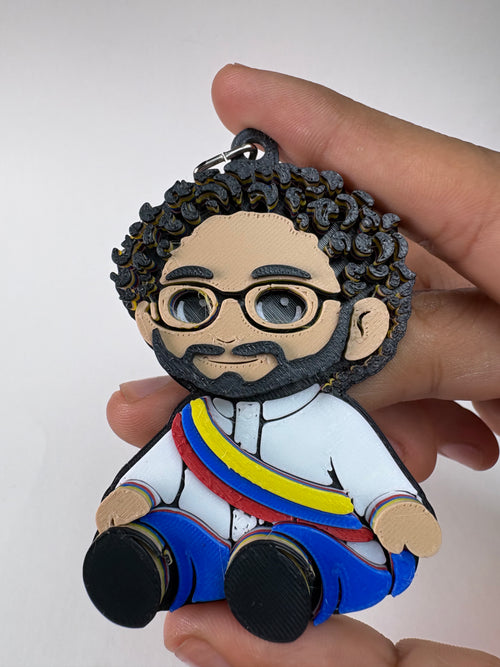 Llavero de Iván Cepeda-3D