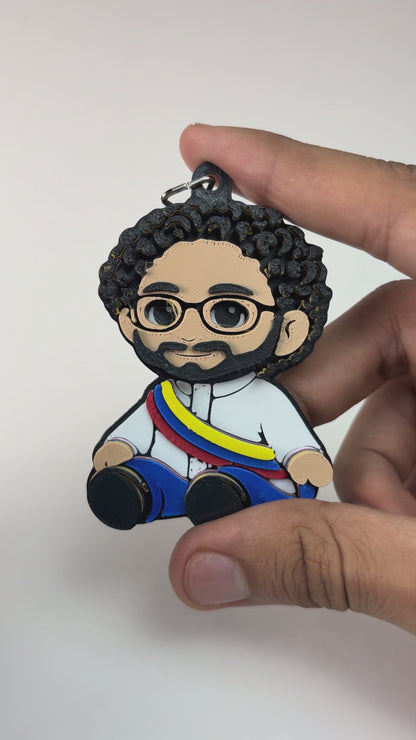 Llavero de Iván Cepeda-3D